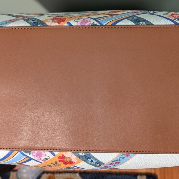 NWT Tory Burch - Kerrington Square Tote in Ribbon Weave Bias Allover Style 82352 - Picture 8 of 8